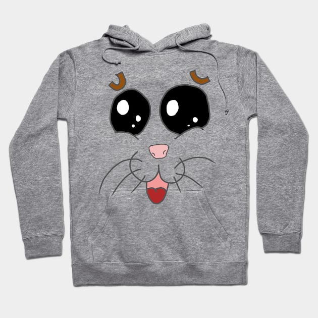 Sweet Hamster Pet Face Hoodie by FromBerlinGift